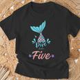 Dive Into Five Mermaid 5Th Birthday T-Shirt Gifts for Old Men