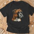 Dog Boxer T-Shirt Geschenke für alte Männer