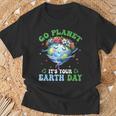 Earth Day Ballet Dancer Go Planet Its Your Earth Day T-Shirt Gifts for Old Men