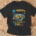 Be Happy In Your Own Shell Autism Awareness Turtle T-Shirt Gifts for Old Men