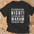 Ich Diskutiere Nicht Ich Erkläre Dir Warum Männer T-Shirt Geschenke für alte Männer