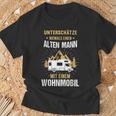 Motorhome Camping Pensioner T-Shirt Geschenke für alte Männer