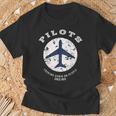 Pilot Quote Retro Airplane Vintage Aircraft Aviators T-Shirt Gifts for Old Men