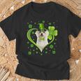 Puppy Shamrock Maltese Dog StPng T-Shirt Gifts for Old Men