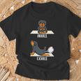 Rottweiler Puppy Yoga Poses Asanas For Yoga T-Shirt Gifts for Old Men