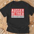 With Text Ausser Betriebs T-Shirt Geschenke für alte Männer