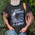 Trucker Husband Semi Trailer Truck Driver T-Shirt Gifts for Old Men