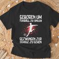 Zum Fußballspiel Geboren Footballer Boys' Black T-Shirt Geschenke für alte Männer