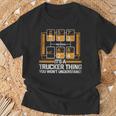 Gear Shift Truck Driver Trucker T-Shirt Gifts for Old Men