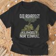 German Tiger Tank Die Rohrpost Klingelt Nur Einmal Deutsche Tiger T-Shirt Geschenke für alte Männer