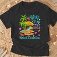 Girls Trip 2024 Palm Tree Sunset North Carolina Beach T-Shirt Gifts for Old Men