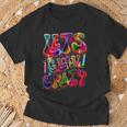 Lets A Glow Crazy Retro Colorful Quote Group Team Tie Dye T-Shirt Gifts for Old Men