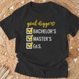 Goal Digger Inspirational Quotes Education Specialist Degree T-Shirt Gifts for Old Men