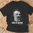 God Is Dead Friedrich Nietzsche Quote Philosopher Philosophy T-Shirt Geschenke für alte Männer