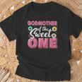 Godmother Of Sweet One 1St Bday Party Matching Family Donut T-Shirt Gifts for Old Men
