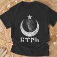 Göktürk Lettering Hilale Yildiz & Bozkurt Turkish T-Shirt Geschenke für alte Männer