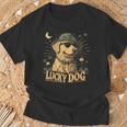 Golden Retriever Dog St Patrick's Day Saint Paddy's Irish T-Shirt Gifts for Old Men