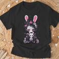 Goth Bunny Anime Girl Cute E-Girl Gothic Outfit Grunge T-Shirt Gifts for Old Men