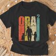 Grandpa Hoch 2 Doppelfach Opa Der Opa Mit 2 Grandchildren T-Shirt Geschenke für alte Männer