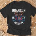 Grantln Is A Lifestyle Grantler Trachten Kostüm Oktoberfest T-Shirt Geschenke für alte Männer