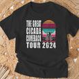 Great Cicada Comeback Tour 2024 Insect Invasion Retro T-Shirt Gifts for Old Men