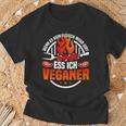 Grillen Saying Wenn Es Kein Fleisch Mehr Gibt Antiegan S T-Shirt Geschenke für alte Männer