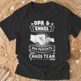 Großvater & Enkel Chaos Team Partnerlook T-Shirt Geschenke für alte Männer