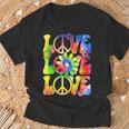 Groovy Tie Dye Love Retro 70'S Hippie Vintage 70S Costume T-Shirt Gifts for Old Men
