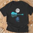 Guitar Lake Shadow Love Guitar Musician Guitar Graphic T-Shirt Gifts for Old Men