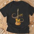 Guitar Guitar Player T-Shirt Geschenke für alte Männer