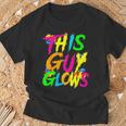 This Guy Glows Cute Boys Man Party Team T-Shirt Gifts for Old Men