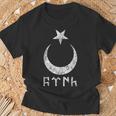 Half Moon And Star Turkey Flag Göktürk Bozkurt Turkey T-Shirt Geschenke für alte Männer
