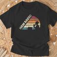 Ham Radio Amateur Radio Operador Silueta Camiseta unisex Regalos para ancianos