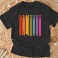 Hamburg Retro Skyline Souvenir Vintage T-Shirt Geschenke für alte Männer