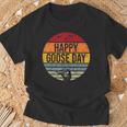 Happy Goose Day Vintage Goose T-Shirt Gifts for Old Men