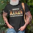 Happy Thanksgiving Autumn Gnomes With Harvest T-Shirt Gifts for Old Men