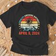 Happy Totality Solar Eclipse Awesome Birthday April 8 2024 T-Shirt Gifts for Old Men
