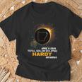 Hardy Arkansas Total Solar Eclipse 2024 T-Shirt Gifts for Old Men