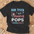 Hat Trick Or Lipstick Pops Loves You Gender Reveal T-Shirt Gifts for Old Men