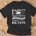 Heavy Equipment Operator I Love You Playing With The Big Toys T-Shirt Gifts for Old Men