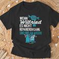 Heimwerker Wenn Wilfried Es Nicht Reparieren Kann T-Shirt Geschenke für alte Männer