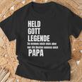 Held God Legend Die Besten Nennen Mich Papa T-Shirt Geschenke für alte Männer