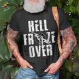 Hell Froze Over T-Shirt Gifts for Old Men