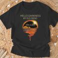 Hello Darkness My Old Friend 2024 Solar Eclipse 40824 T-Shirt Gifts for Old Men