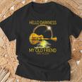 Hello Darkness My Old Friend 2024 Solar Eclipse 4824 T-Shirt Gifts for Old Men