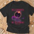 Hello Darkness My Old Friend Pink Solar Eclipse April T-Shirt Gifts for Old Men