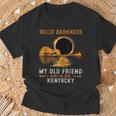 Hello Darkness My Old Friend Total Eclipse 2024 Kentucky T-Shirt Gifts for Old Men