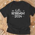 Hello Retirement 2024 Retired Squad Party Coworker Women T-Shirt Gifts for Old Men