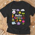 Hello Spring And Easter Day 2024 Bunny Hello Spring Toddler T-Shirt Gifts for Old Men