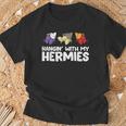 Hermit Crabs Owner Pet Hermit Crabs Hangin With My Hermies T-Shirt Gifts for Old Men